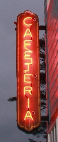 Appraisal: EARLY TH CENTURY ORIGINAL NEON CAFETERIA SIGNFROM SCOLLAY SQUARE BOSTON