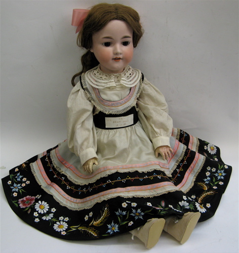 Appraisal: A GERMAN ARMAND MARSEILLES BISQUE HEAD GIRL DOLL in Bisque