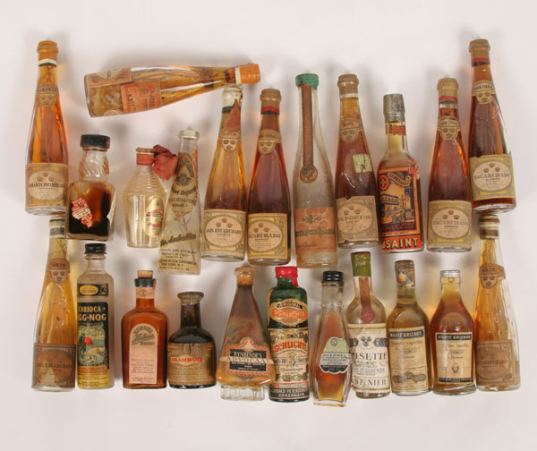 Appraisal: Twenty plus bottles including anisette drambuie etc many with international