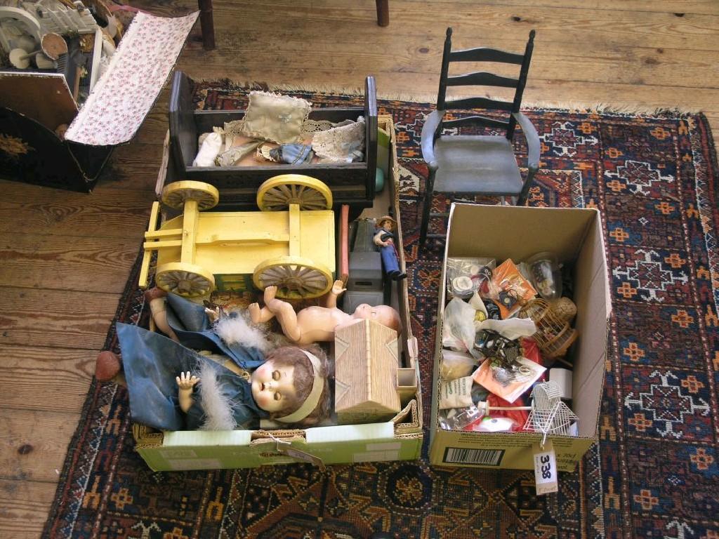 Appraisal: A large collection of doll's house furnishings and decorative effects