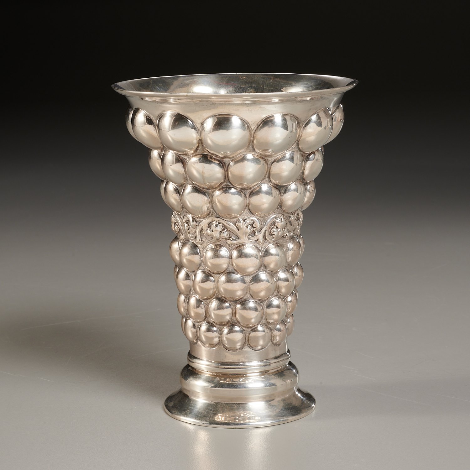 Appraisal: TIFFANY CO GERMAN SILVER AUGSBURG-STYLE BEAKER c Germany sterling the