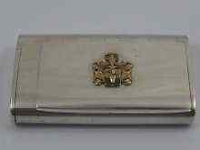 Appraisal: Karl Faberge a silver cigarette box by Karl Faberge with