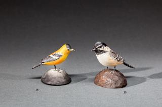 Appraisal: Miniature Goldfinch A Elmer Crowell - East Harwich MA c