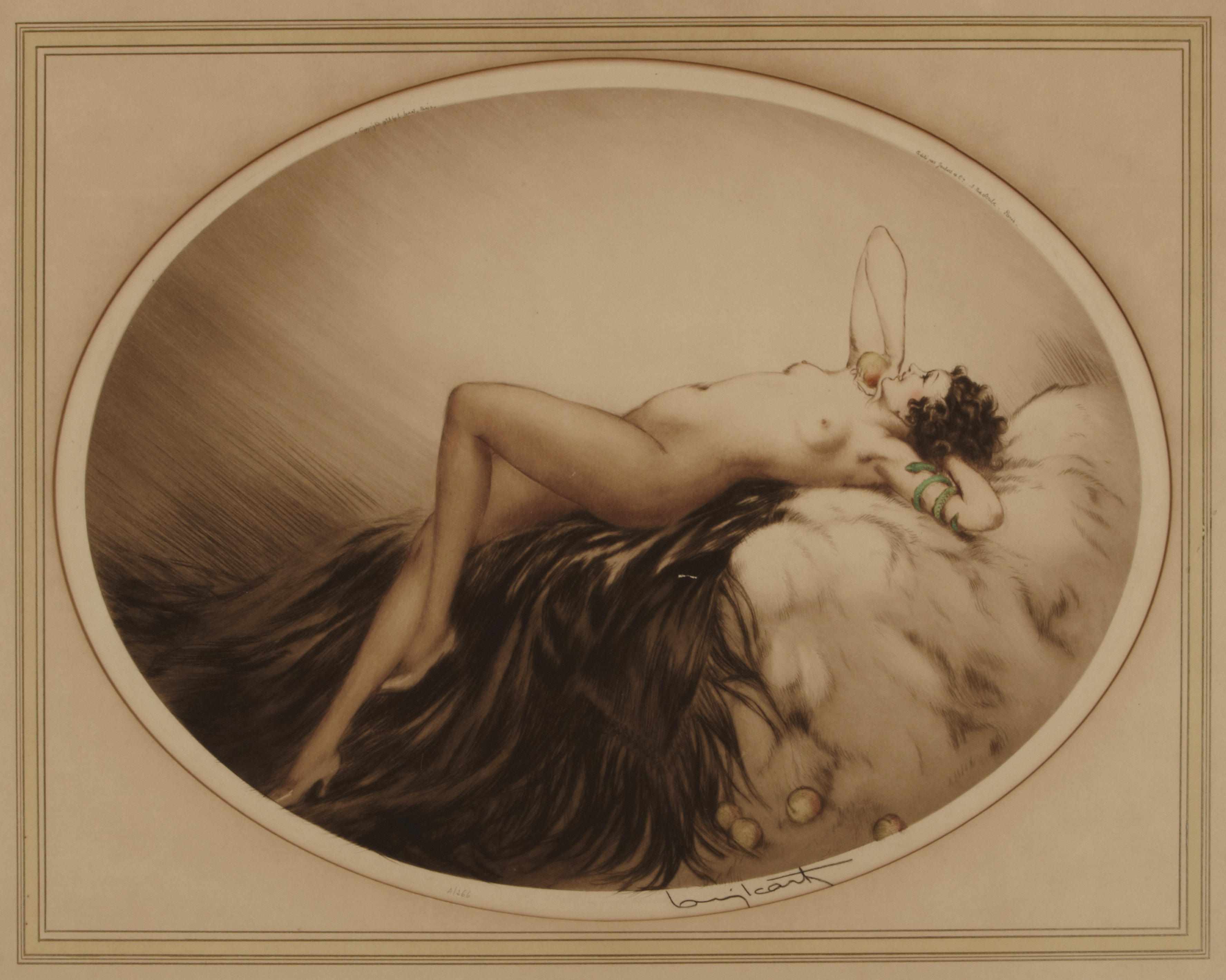 Appraisal: Louis Icart French - Eve H C I Etching and