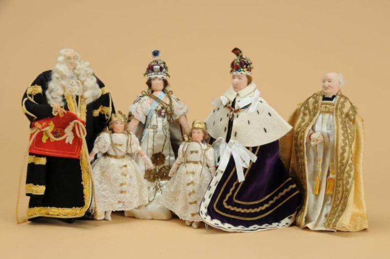 Appraisal: Liberty of London Coronation Dolls England ca group consists of