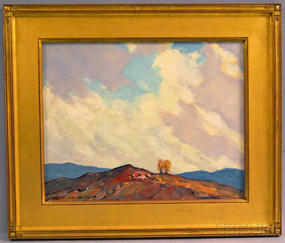 Appraisal: John F Enser American - The Windy Sky Signed John