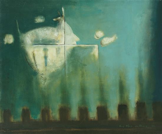 Appraisal: GUY PENE DU BOIS American - Abstract - Green oil