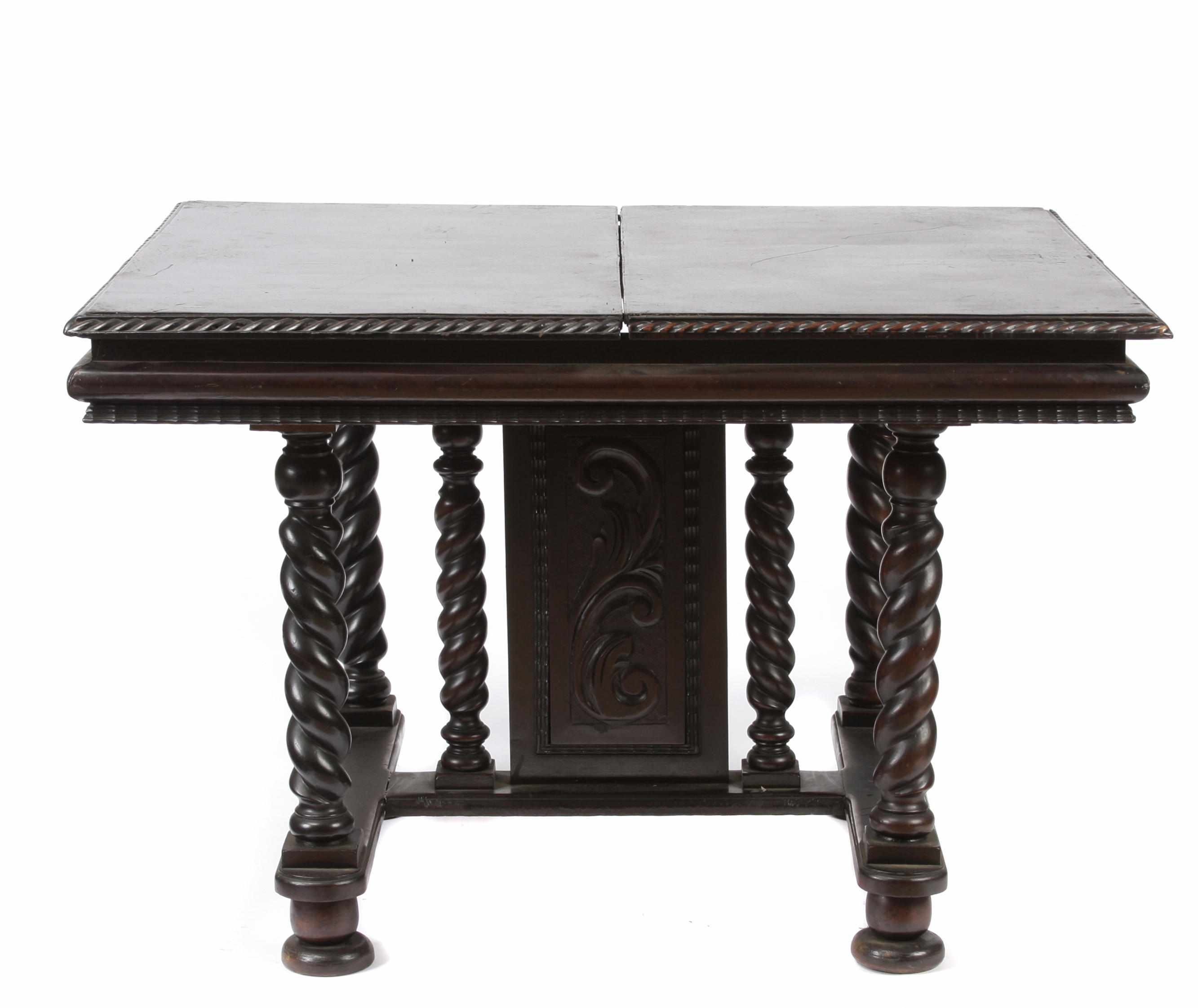 Appraisal: A Portuguese Baroque style dining table height in width in