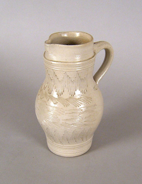 Appraisal: German stoneware pitcher th c h