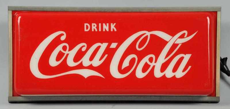 Appraisal: Coca-Cola Hanover Plastic Metal Lighted Sign s Only light case