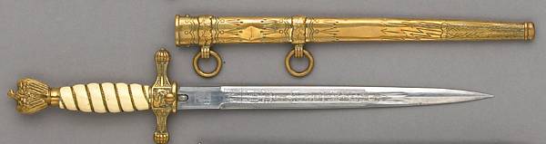 Appraisal: A German Naval officers dirk by Eickhorncirca The inch double