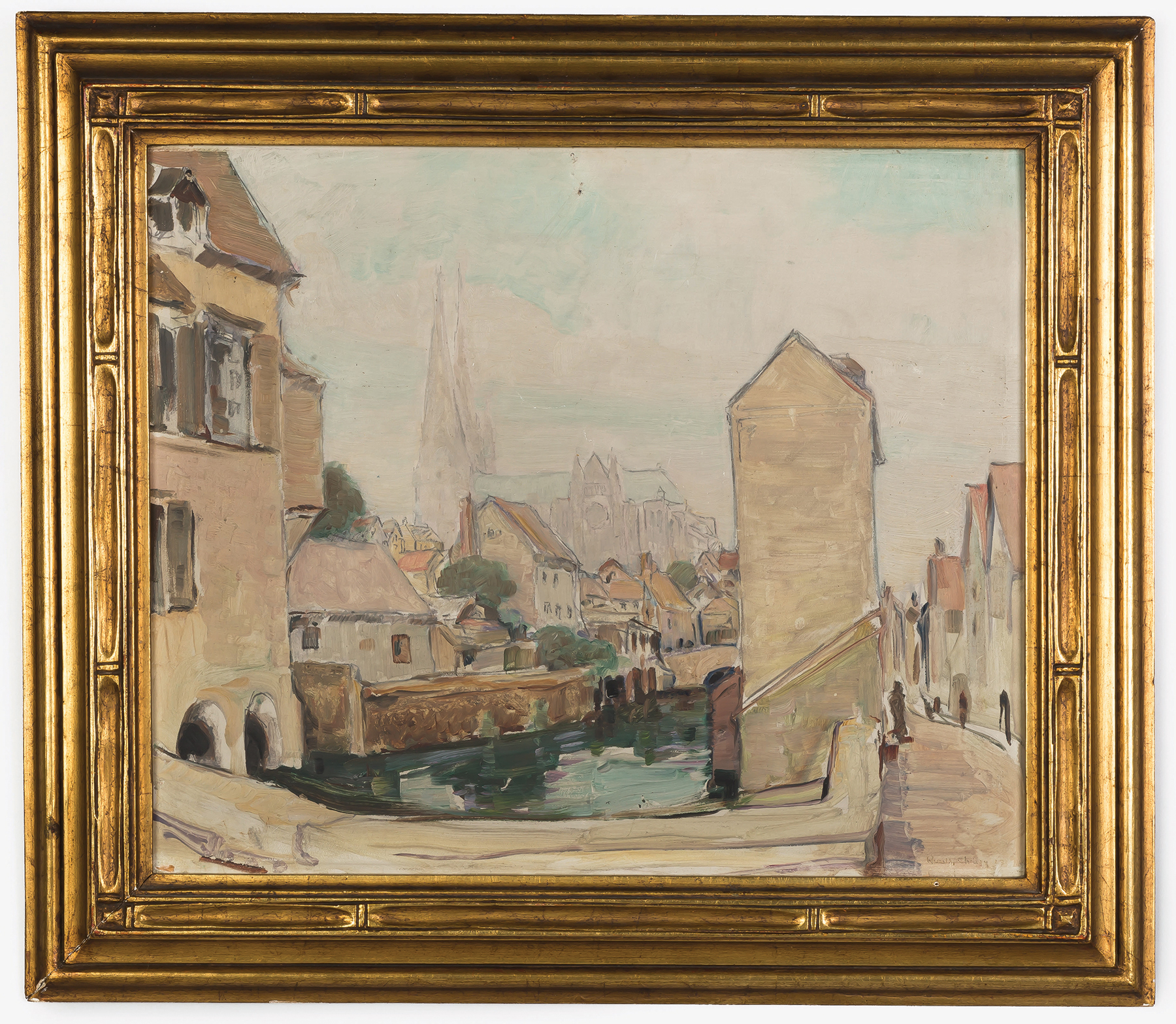 Appraisal: Russell Cheney American - Chartres Cathedral Signed lower right Russell