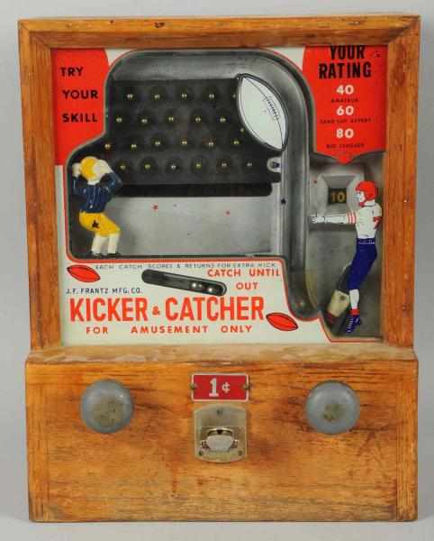 Appraisal: Kicker Catcher -Cent Countertop Skill Game Good appearance even though