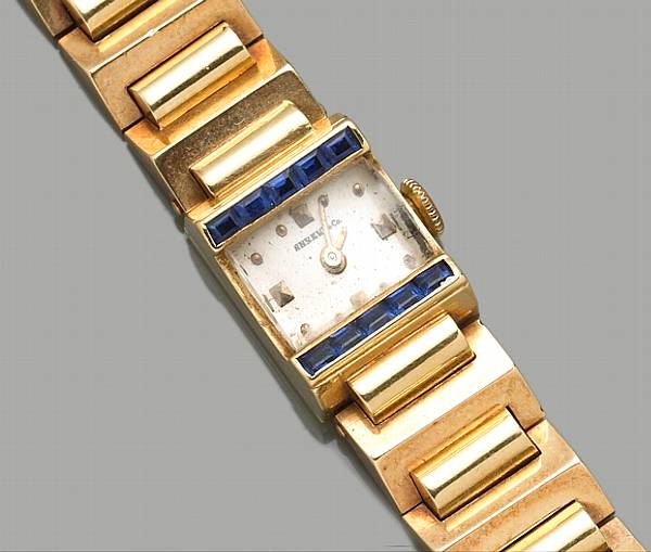 Appraisal: A Shreve amp Co retro lady's sapphire and fourteen karat