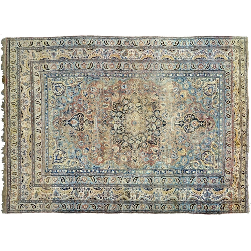 Appraisal: An antique rug x cm More Information Fading and localised