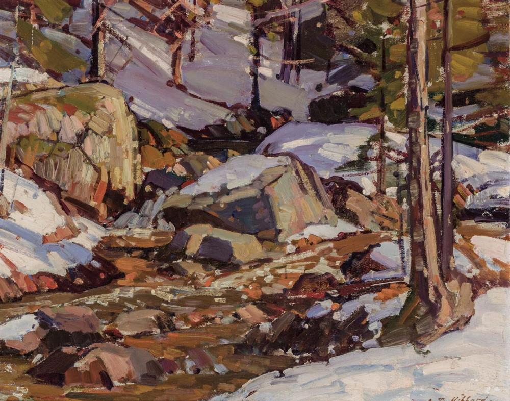 Appraisal: ALDRO THOMPSON HIBBARD American - Vermont Stream oil on canvasboard