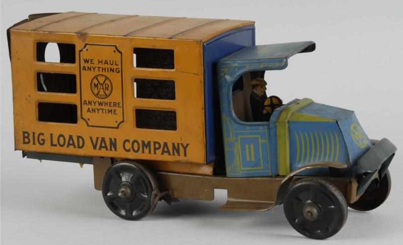 Appraisal: Tin Litho Marx Big Load Van Company Wind-Up Toy Description