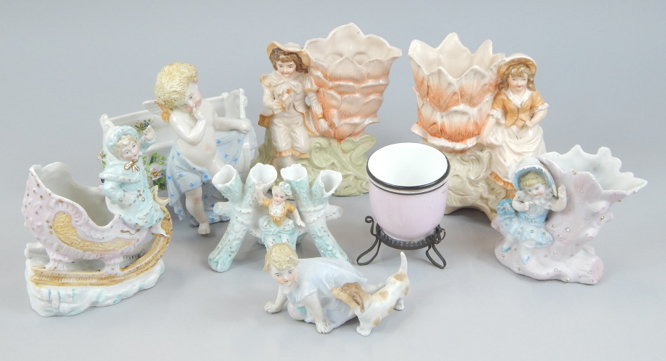 Appraisal: A collection of late thC German Continental porcelain to include