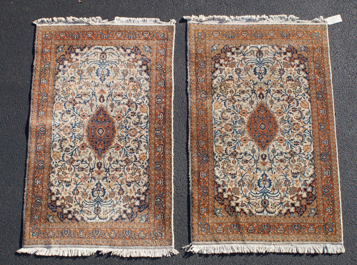 Appraisal: Pair of Indo Keshan carpets x