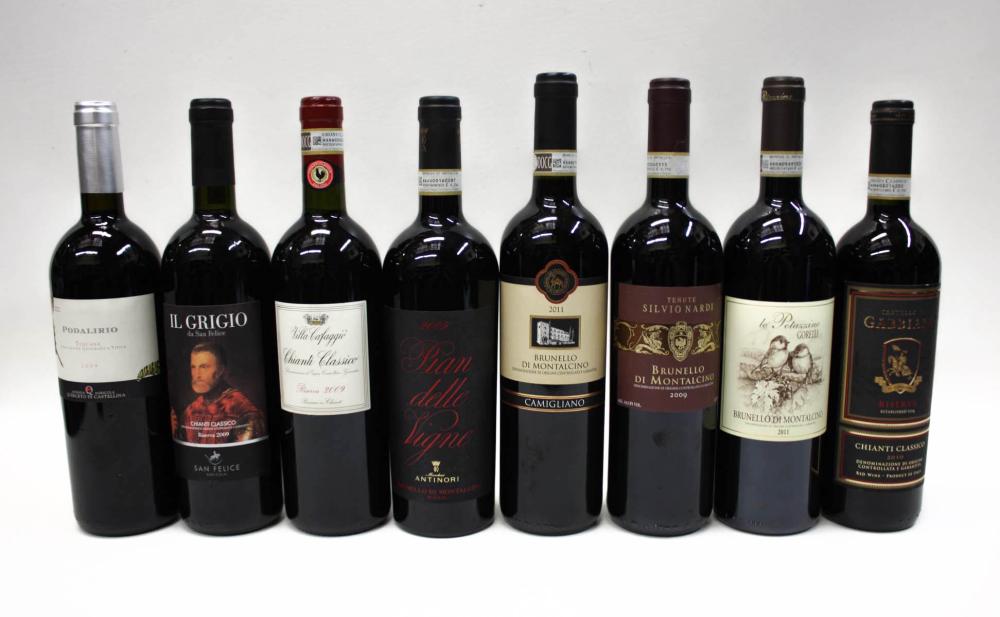 Appraisal: TWENTY-FOUR BOTTLES OF VINTAGE ITALIAN RED WINE Brunello Di Montalcino