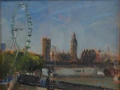 Appraisal: Roy Connelly British Contemporary London Eye I Oil on board