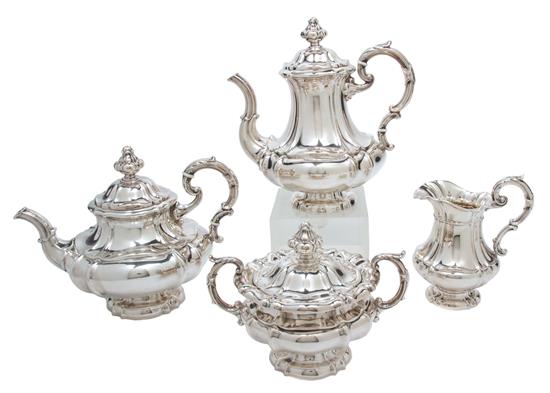 Appraisal: Sale Lot A German Silver Four-Piece Coffee Service Julius Lemor