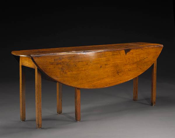 Appraisal: A George III mahogany wake table possibly Irish The rectangular