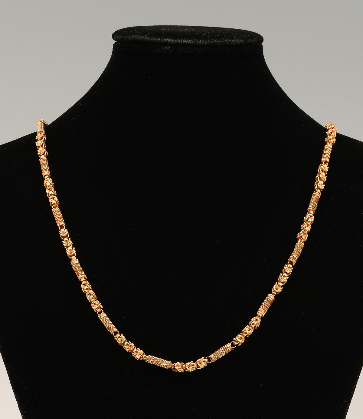 Appraisal: HANDMADE K NECKLACE GRAMS Really special K yellow gold necklace