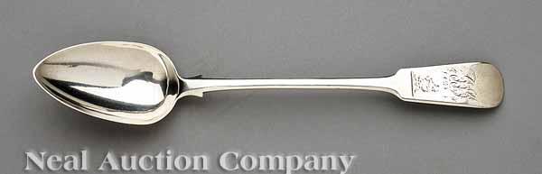 Appraisal: A George III Sterling Silver Serving Spoon George Wintle entered