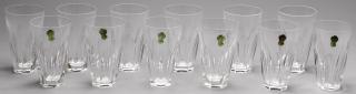 Appraisal: Waterford Sheila Crystal Tumblers The sides with cut panels three