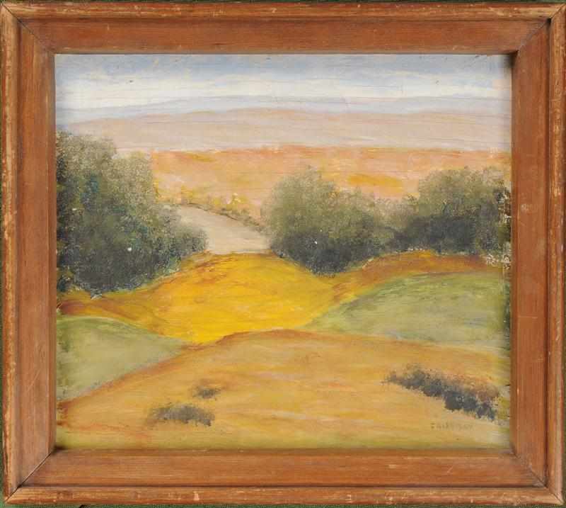 Appraisal: ARNOLD FRIEDMAN LANDSCAPE Oil on board signed lower right framed