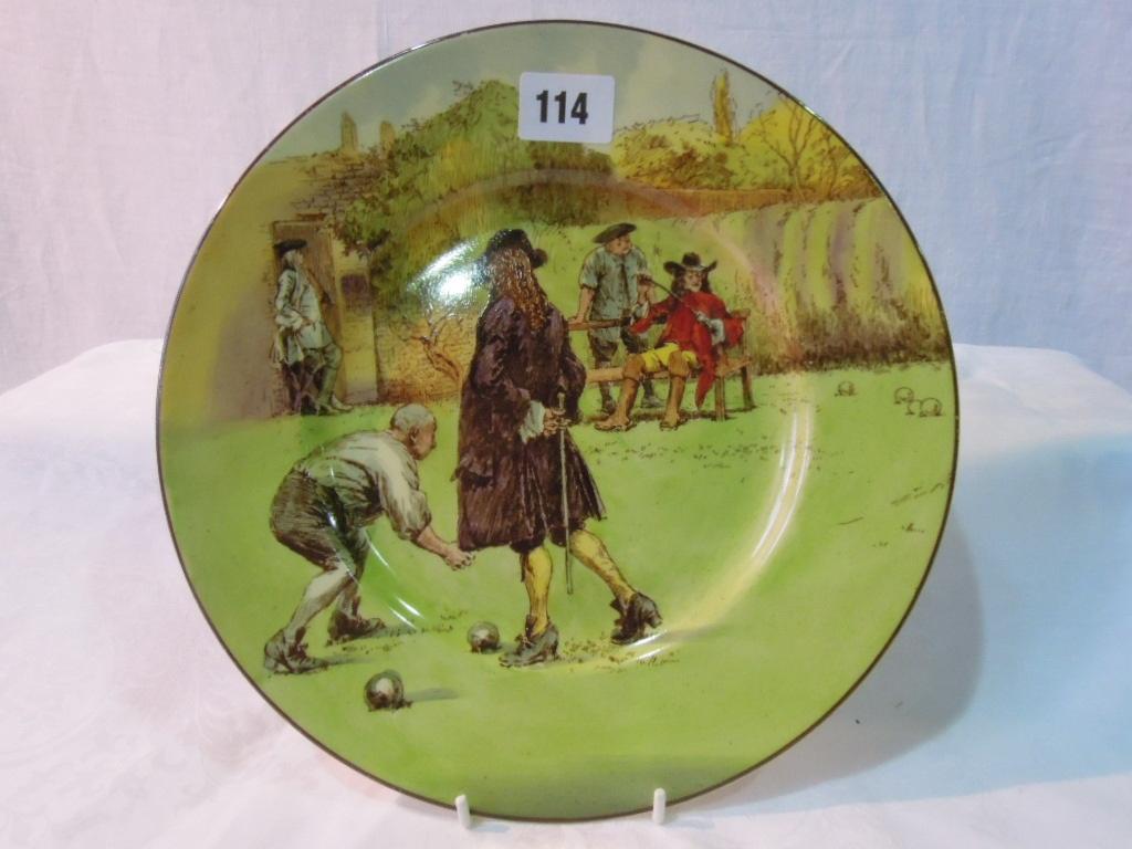 Appraisal: A Royal Doulton Seriesware plate from the Sir Roger De