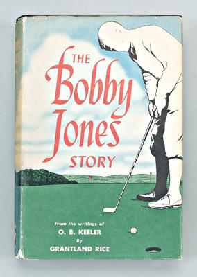 Appraisal: Bobby Jones signed golf book Grantland Rice The Bobby Jones