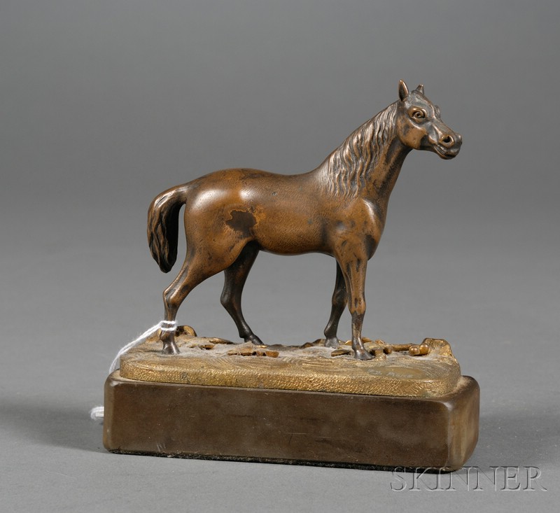 Appraisal: Pierre-Jules Mene French - Bronze Figure of a Stallion th