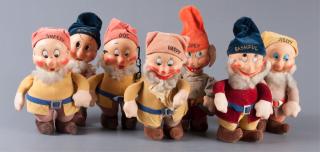 Appraisal: Original Disney s Seven Dwarves Dolls Seven plush dolls depicting