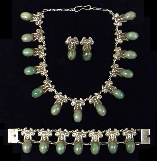 Appraisal: JEWELRY Horacio de la Parra Mexican th C three piece