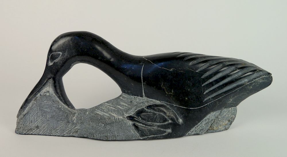 Appraisal: Inuit stone carving Inuit stone carving- of A Bird x