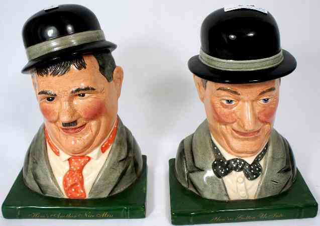 Appraisal: Royal Doulton Laurel and Hardy Bookends Limited Edition D and