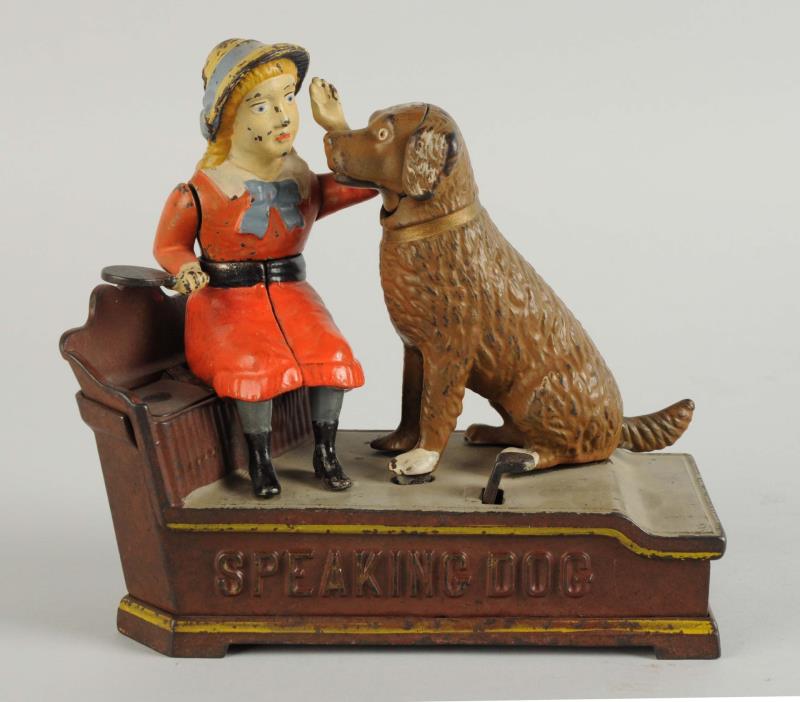 Appraisal: Speaking Dog Mechanical Bank Manufactured by J E Stevens Co