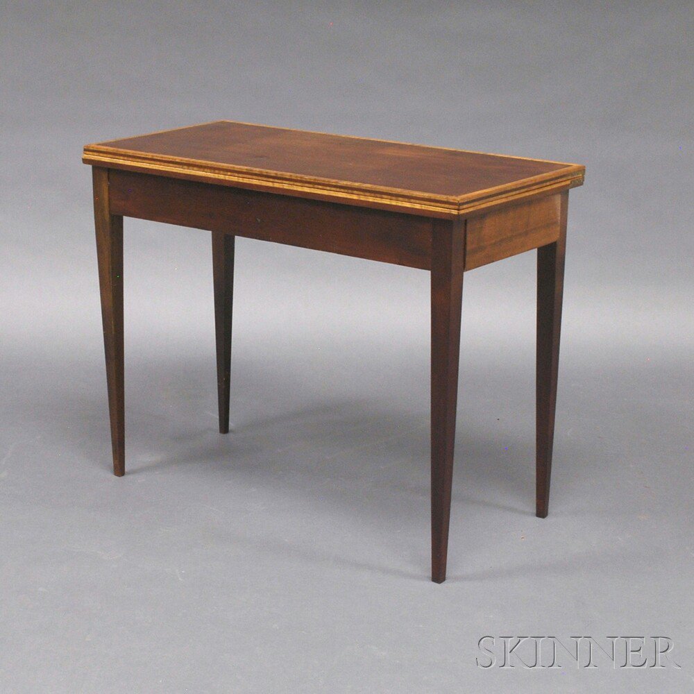 Appraisal: George III Inlaid Mahogany Card Table England early th century