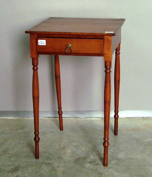 Appraisal: New England cherry -drawer stand early th c h w