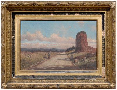 Appraisal: Milne Ramsey painting Pennsylvania - road in the campagna with