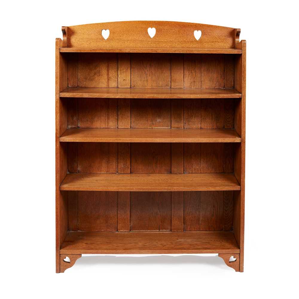 Appraisal: LIBERTY CO LONDON ARTS CRAFTS OPEN BOOKSHELVES CIRCA oak with