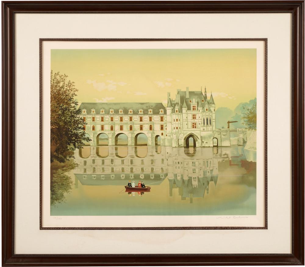 Appraisal: MICHEL DELACROIX B CHENONCEAUXlithograph signed lower right numbered lower left