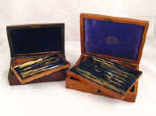 Appraisal: Two boxed sets of draughtsman's drawing instruments