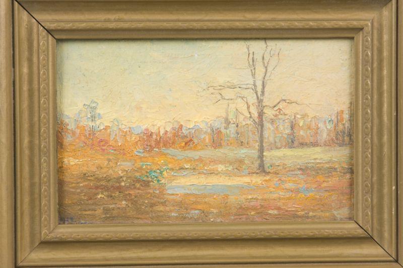 Appraisal: J Porter Am early th c Fall Landscape oil on