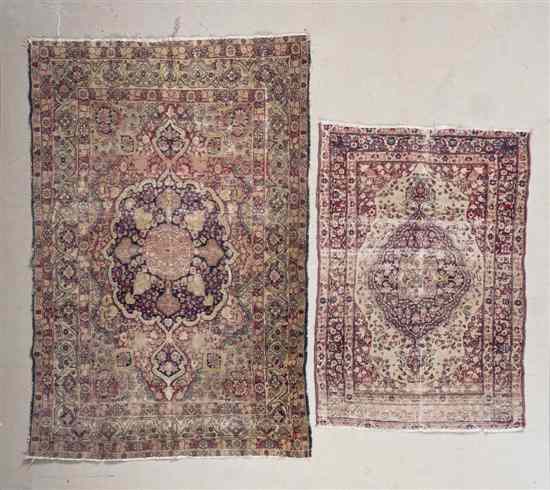 Appraisal: A Group of Two Wool Rugs each having a central