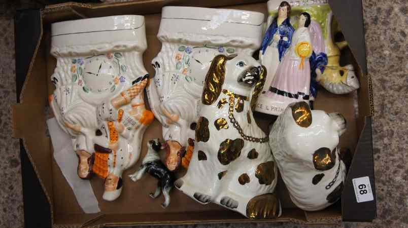 Appraisal: A collection of Reproduction Staffordshire Figures