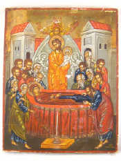 Appraisal: Eight various Russian and Greek icons the largest of the