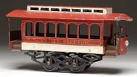 Appraisal: LIONEL O GAUGE ELECTRIC STYLE LOCOMOTIVE Single motor eight wheel